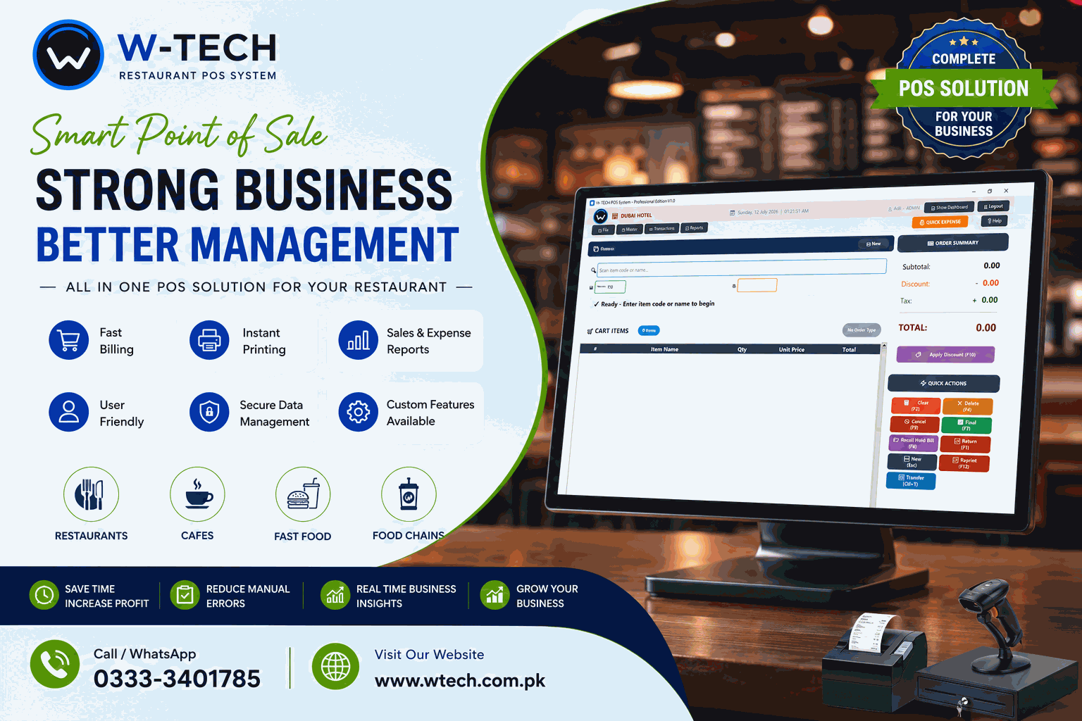 Restaurant POS System | Desktop Billing Software for Restaurants
